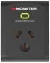 Monster 1 Port Surge Protector Power Board, Black