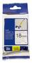 Brother TZe-FX241 18mm Flexible Tape, Black on White