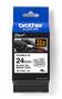 Brother TZE FX251 24mm Black on White Flexible Tape
