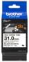 Brother HSE-261E 31mm Black on White Heat Shrink Tube Cartridge