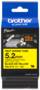 Brother HSE-611E 5.2mm Black on Yellow Heat Shrink Tube Cartridge