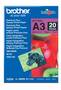 Brother BP71G A3 Premium Glossy Paper, Pack of 20
