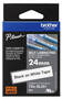 Brother TZE-SL251 24mm Black on White Tape