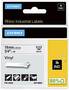 Dymo Rhino 19mm Black on White Vinyl Label