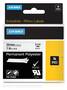 Dymo Rhino 24mm Black on White Permanent Polyester Label