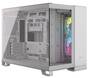 Corsair iCUE LINK 2500X RGB Micro ATX Dual Chamber White Case, NO PSU