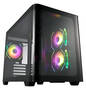 FSP S380 Black Micro ATX Case, T/G 3D Curved Side Panel, NO PSU