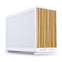 Lian Li DAN-A3 White Beech Wood Edition Micro ATX Case, Steel Mesh Side Panel, NO PSU