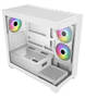 FSP S340-WA White Micro ATX Mid Tower Case, T/G Side Panels, NO PSU