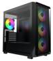 MONTECH X5M Black Micro ATX Case, Tempered Glass Side Panel, NO PSU