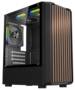 Powercase 315-MATX Gaming Micro ATX Case, T/G Side Panel, 3x 120mm ARGB Fans, NO PSU