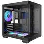 Okinos Mirage 4 Micro ATX Case, Tempered Glass Side Panels, NO PSU