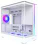 Montech KING 15 PRO White Micro ATX Case, Curved Tempered Glass Side Panels, NO