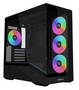Lian Li VECTOR V100 MINI Micro ATX Case, Tempered Glass Side Panels, NO PSU, with Fans