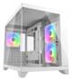 Cougar FV150 Mini White Tower Micro ATX Case, Tempered Glass Panels, NO PSU