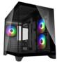 Cougar FV150 Mini Tower Micro ATX Case, Tempered Glass Panels, NO PSU