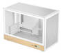 DeepCool CH260 WOOD White Micro ATX Case, Tempered Glass Side Panels, NO PSU