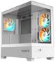 Gigabyte C201 Panoramic Ice Mid Tower Micro ATX Case, Tempered Glass Side Panels, NO PSU