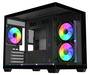 FSP S342 Micro ATX Case, Tempered Glass Side Panels, NO PSU