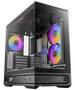 Antec C2M ARGB Compact Micro ATX Case, 4mm Tempered Glass Side Panel, NO PSU