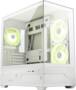 MSI MAG PANO M110R White Mini Tower Micro ATX Case, Tempered Glass Panel, NO PSU