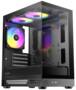 Okinos AQUA UNO Mini Tower Mico ATX Case, Tempered Glass Side Panels, NO PSU