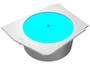 Cougar Center Stage White, LED Rotating Platform for FV270 Case