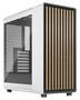 Fractal Design North Chalk White TG Clear ATX Case, NO PSU