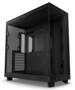 NZXT H6 Flow Compact Dual-Chamber Mid Tower Black ATX Case, TG, NO PSU