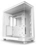 NZXT H6 Flow Compact Dual-Chamber Mid Tower White ATX Case, TG, No PSU
