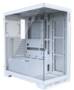 XPG INVADER X White Mid-Tower ATX Case, T/G Side/Front Panels, NO PSU
