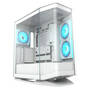 Cougar FV270 RGB White Mid Tower E-ATX Case, T/G Side Panels, NO PSU