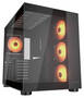 Cougar FV150 RGB Black Mid Tower ATX Case, T/G Panels, NO PSU