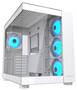 Cougar FV150 RGB White Mid Tower ATX Case, T/G Panels, NO PSU