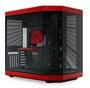 HYTE Y70 Black/Red Standard Edition Mid Tower E-ATX Case, TG, NO PSU