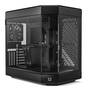 HYTE Y60 Black Mid Tower E-ATX Case, T/G Side Panels, NO PSU