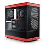 HYTE Y40 Red Mid Tower ATX Case, T/G Side Panels, NO PSU