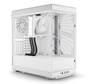 HYTE Y40 Snow White Mid Tower ATX Case, T/G Side Panels, NO PSU