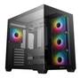 DeepCool CG530 4F Black ATX Case, Tempered Glass Side Panels, No PSU