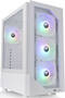 Thermaltake View 200 Plus TG ARGB Snow Mid Tower ATX Case, T/G, NO PSU