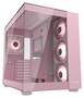 Cougar FV150 RGB Pink Mid Tower ATX Case, Tempered Glass Panel, NO PSU