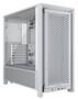 Corsair FRAME 4000D Modular Mid-Tower White E-ATX Case, NO PSU, No Fans Included