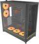MONTECH HS01 PRO Black Mid Tower ATX Case, TG, 5x Preinstall ARGB Fans