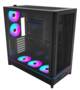 MONTECH HS01 PRO Black Mid Tower ATX Case, TG, 5x Preinstall ARGB Fans