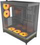 MONTECH HS02 PRO Black Mid Tower ATX Case, 5x Preinstall Fans