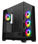 FSP M340-BA Black Mid Tower ATX Case, T/G Side Panels, NO PSU
