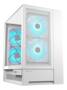 Cougar OmnyX White Mid Tower ATX Case, Tempered Glass Panel, NO PSU
