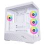 Lian Li Vector V100RW White Mid Tower E-ATX Case, 4mm Dual TG, NO PSU