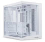 Lian Li O11 DYNAMIC MINI V2 White ATX Case, 4mm Tempered Glass Side Panels, NO PSU
