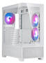 SilverStone LUCID 05 White ATX Case, Tempered Glass Side Panel, NO PSU